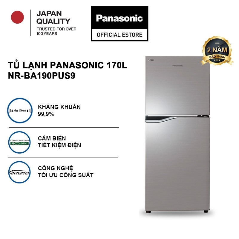 [LIVESTREAM] [GIAO SAU 02/04] Tủ lạnh Panasonic Inverter 170 lít Tiết kiệm điện Ngăn đá trên NR-BA19