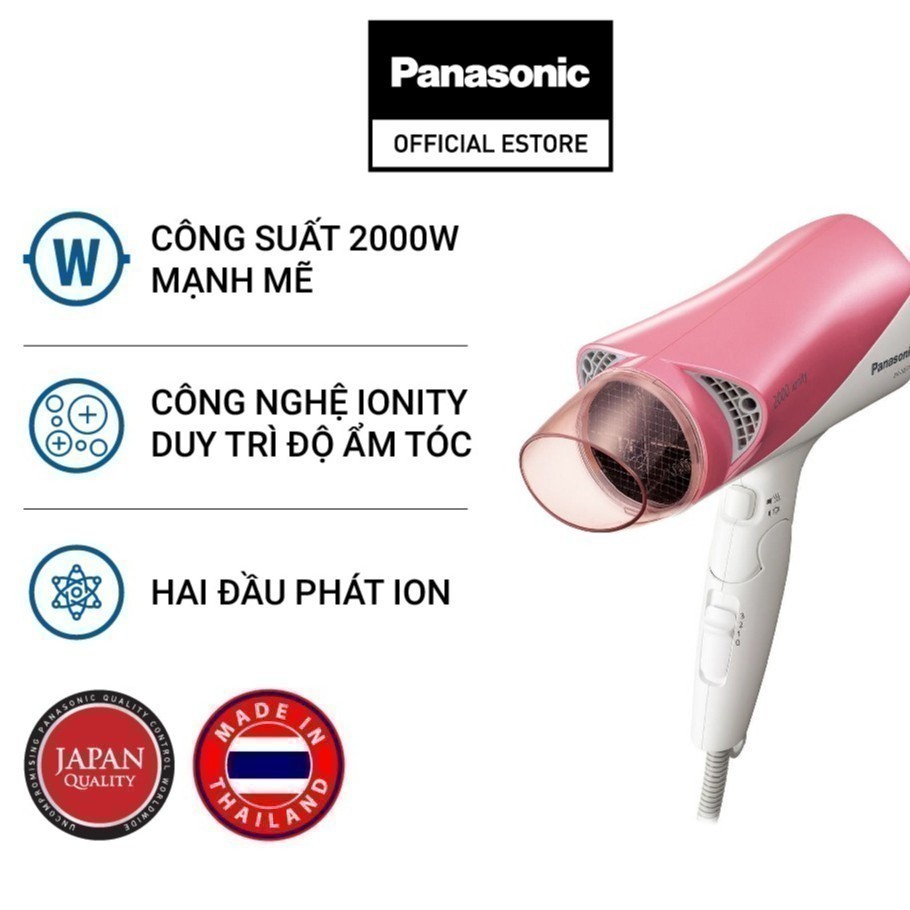 [MÃ COSPANA6 GIẢM 10% ĐƠN 600K] Máy Sấy Tóc Panasonic PAST-EH-NE71-P645 (2000W)