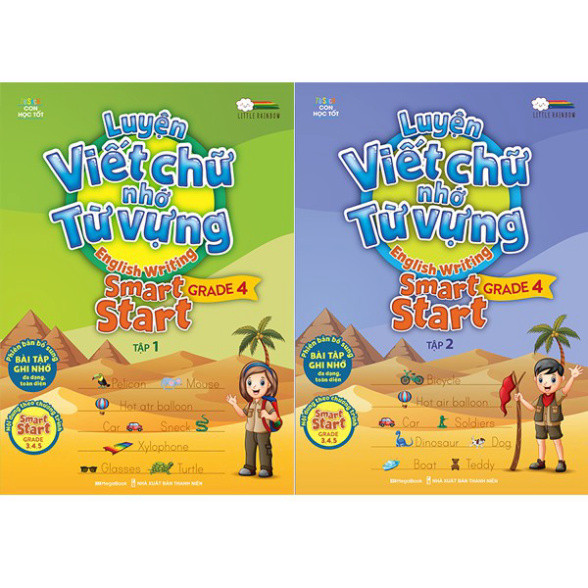 Sách Combo Luyện viết chữ nhớ từ vựng – English Writing Smart Start Lớp 4 - MGB