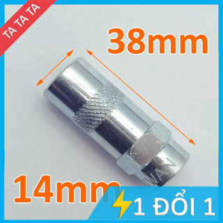 Đầu bơm mỡ bò TOP Đài Loan, lắp bơm mỡ cầm tay bằng thép không gỉ chịu áp suất tối đa 4500psi