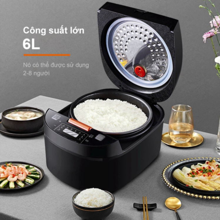 (Nồi Cơm BH 6T) Nồi cơm điện đa năng 5L dung tích lớn 220V lòng nồi chống dính cao cấp