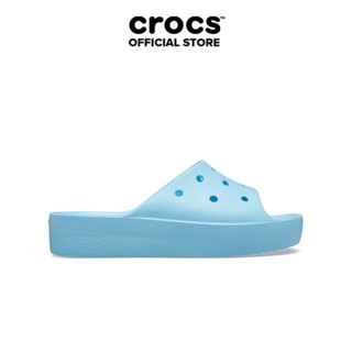 Dép Quai Ngang Nữ Crocs Classic Platform - Arctic