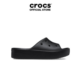 Dép Quai Ngang Nữ Crocs Classic Platform - Black
