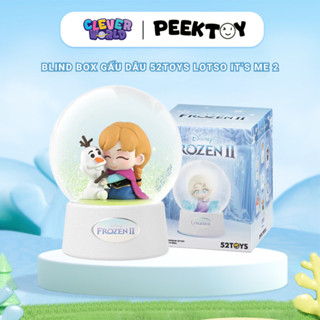 Blind Box Hộp Mù Disney Frozen Crystal Ball 52TOYs Chính Hãng Mô Hình Công Chúa Công Chúa Elsa, Anna, Olaf Clever Box