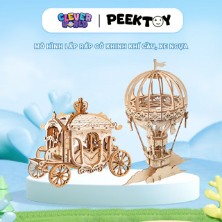 Mô Hình Lắp Ráp Gỗ Robotime Rolife Máy Bay, Xe Khinh Khí Cầu, Lắp Ghép Mô Hình Mini DIY Máy Bay Đồ Chơi Clever Box