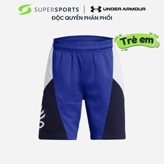 Quần Ngắn Bóng Rổ Bé Trai Under Armour Curry Splash - Xanh Dương  - 1380334-401