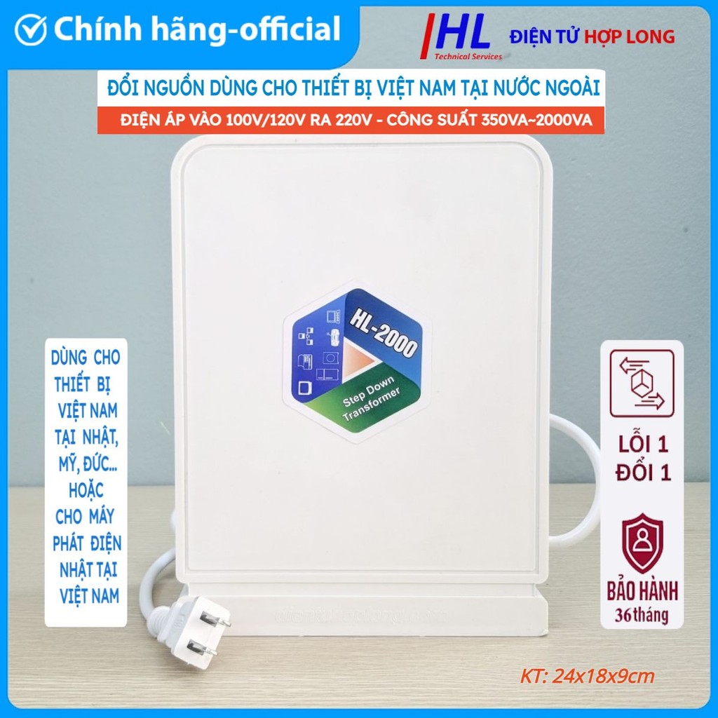 Bộ biến áp đồi nguồn kích từ 100v 110v 120v lên 220v cho máy phát điện hoặc sang nước ngoài dùng điệ