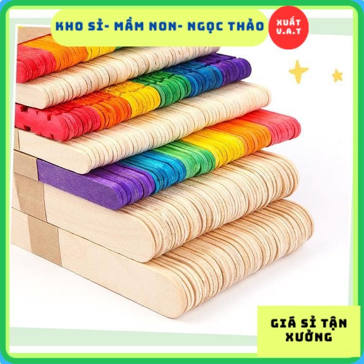 Que Kem Gỗ Que Làm Nhà Gỗ Đè Lưỡi Màu