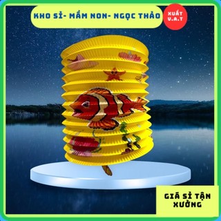 [GIÁ XƯỞNG] Đèn lồng trung thu xếp giấy hình tròn - Đèn Trang Trí Tết Trung Thu