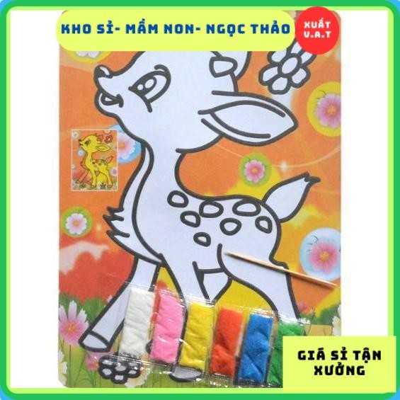 Sỉ 10 tranh cát  A5 nền màu kèm cát siêu rẻ
