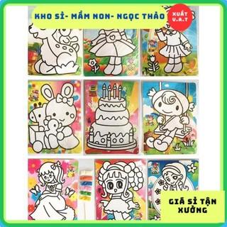 Sỉ 10 tranh cát  A5 nền màu kèm cát siêu rẻ