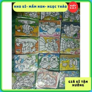 Sỉ 10 tranh cát  A5 nền màu kèm cát siêu rẻ