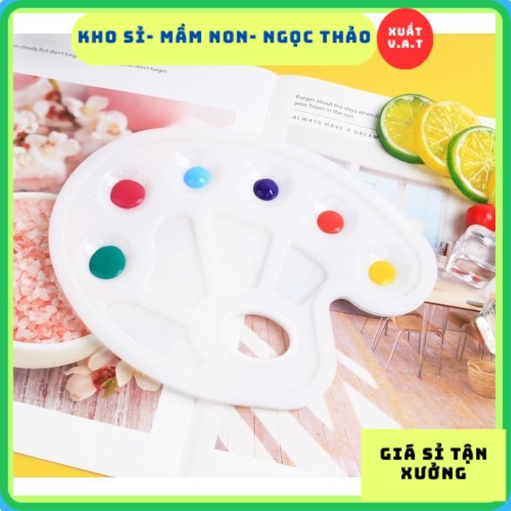 khay pha màu. hoạ cụ vẽ tranh