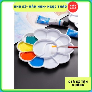 khay pha màu. hoạ cụ vẽ tranh