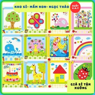 Tranh dán cúc áo -Tranh khuy áo