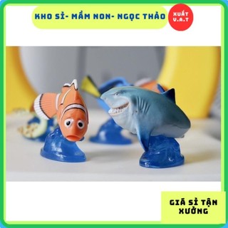 [Kho Sỉ] Nhân Vật Cá Disney, Bộ Mô Hình Finding Nemo Dory Shark chưa có đế