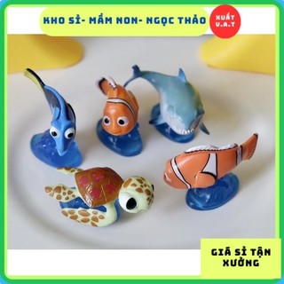 [Kho Sỉ] Nhân Vật Cá Disney, Bộ Mô Hình Finding Nemo Dory Shark chưa có đế