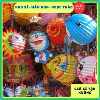 [XUẤT VAT] Lồng Đèn Trung Thu Xếp Giấy Hình Thú Cho BéLồng Đèn Truyền Thống Trang Trí Tết Trung Thu