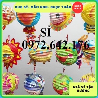 [XUẤT VAT] Lồng Đèn Trung Thu Xếp Giấy Hình Thú Cho BéLồng Đèn Truyền Thống Trang Trí Tết Trung Thu