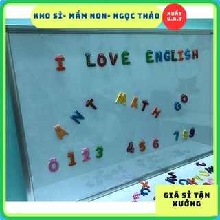 [Kho Sỉ] Bộ chữ số gỗ nam châm (Wooden Magnetic Letters/Numbers)