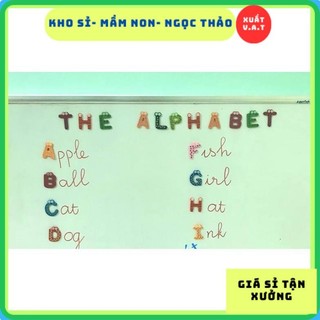 [Kho Sỉ] Bộ chữ số gỗ nam châm (Wooden Magnetic Letters/Numbers)