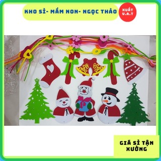 Rèm nỉ Noel trang trí 3D