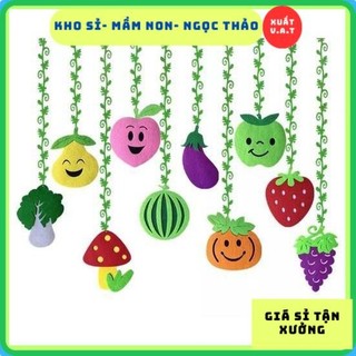 Rèm nỉ Noel trang trí 3D