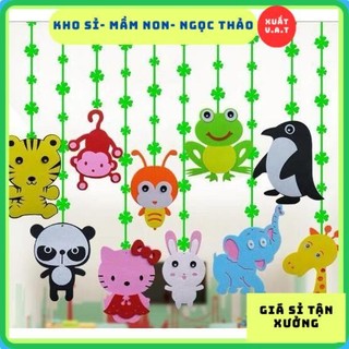 Rèm nỉ Noel trang trí 3D