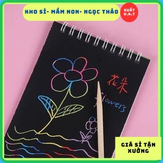 Sổ tay ma thuật Scratch Note nhiều sắc màu (10 tờ)