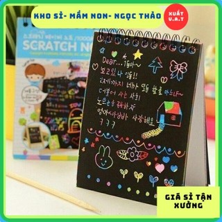 Sổ tay ma thuật Scratch Note nhiều sắc màu (10 tờ)
