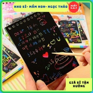 Sổ tay ma thuật Scratch Note nhiều sắc màu (10 tờ)