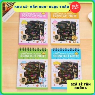 Sổ tay ma thuật Scratch Note nhiều sắc màu (10 tờ)