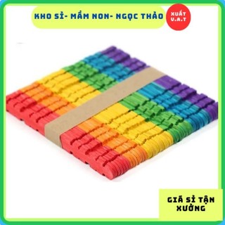 [Kho  Sỉ] Que kem màu răng cưa