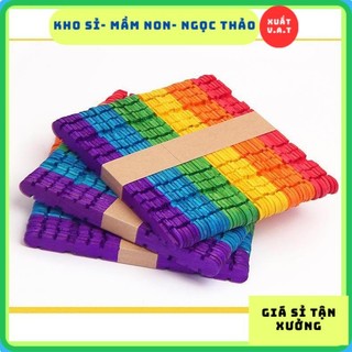 [Kho  Sỉ] Que kem màu răng cưa