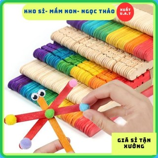 [Kho  Sỉ] Que kem màu răng cưa