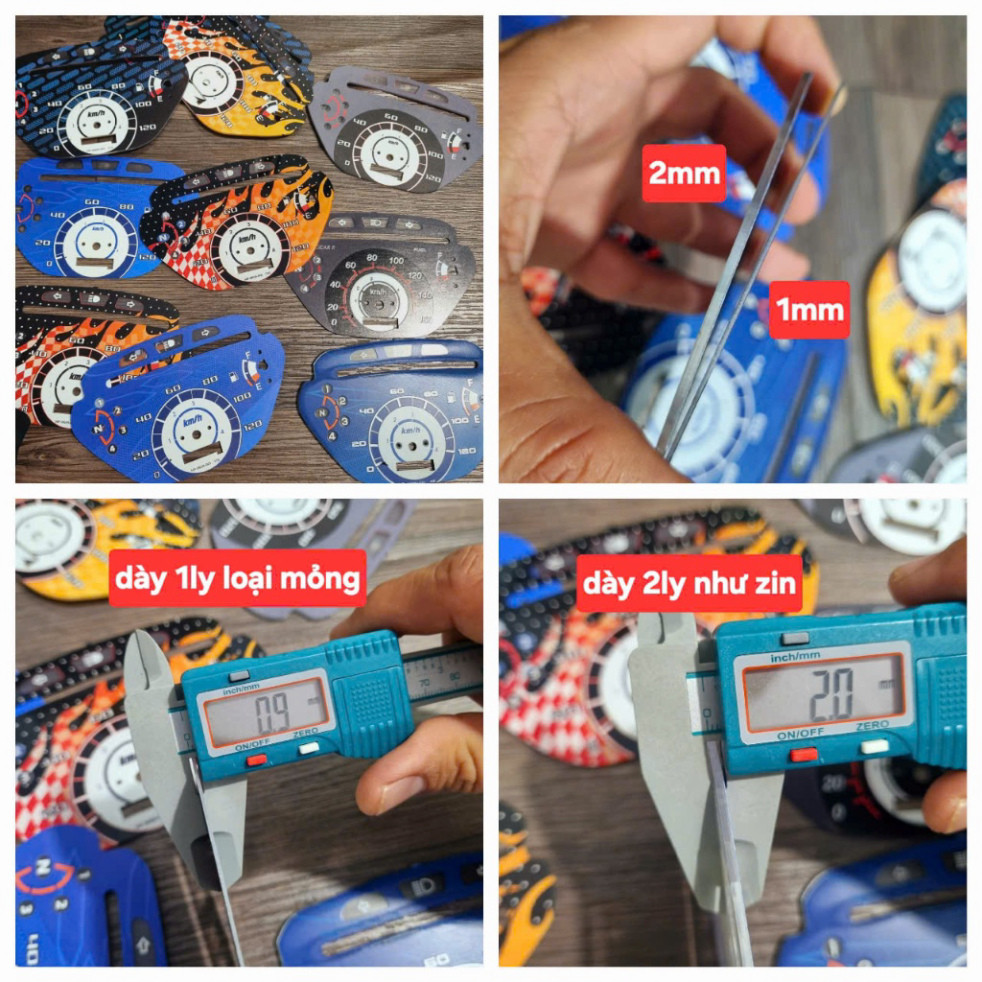 (MẶT NHƯ ZIN) Mặt đồng hồ wave thái lan GẮN cho các dòng wave anpha, zx, wave thái 100, 110 chất liệ