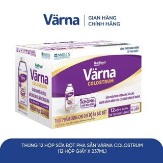 [ DEAL SỐC GIFT] Thùng 12 hộp sữa bột pha sẵn Varna Colostrum (12 hộp giấy x 237ml)
