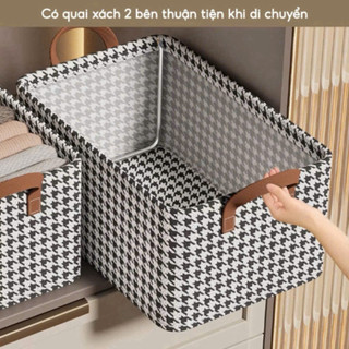  COMBO 5 Hộp Đựng Quần Áo Khung Thép Gấp Gọn Thông Minh HGHOME Giỏ Đựng Quần Áo Đồ Lót Sắp Xếp Tủ Đồ Gọn Gàng 
