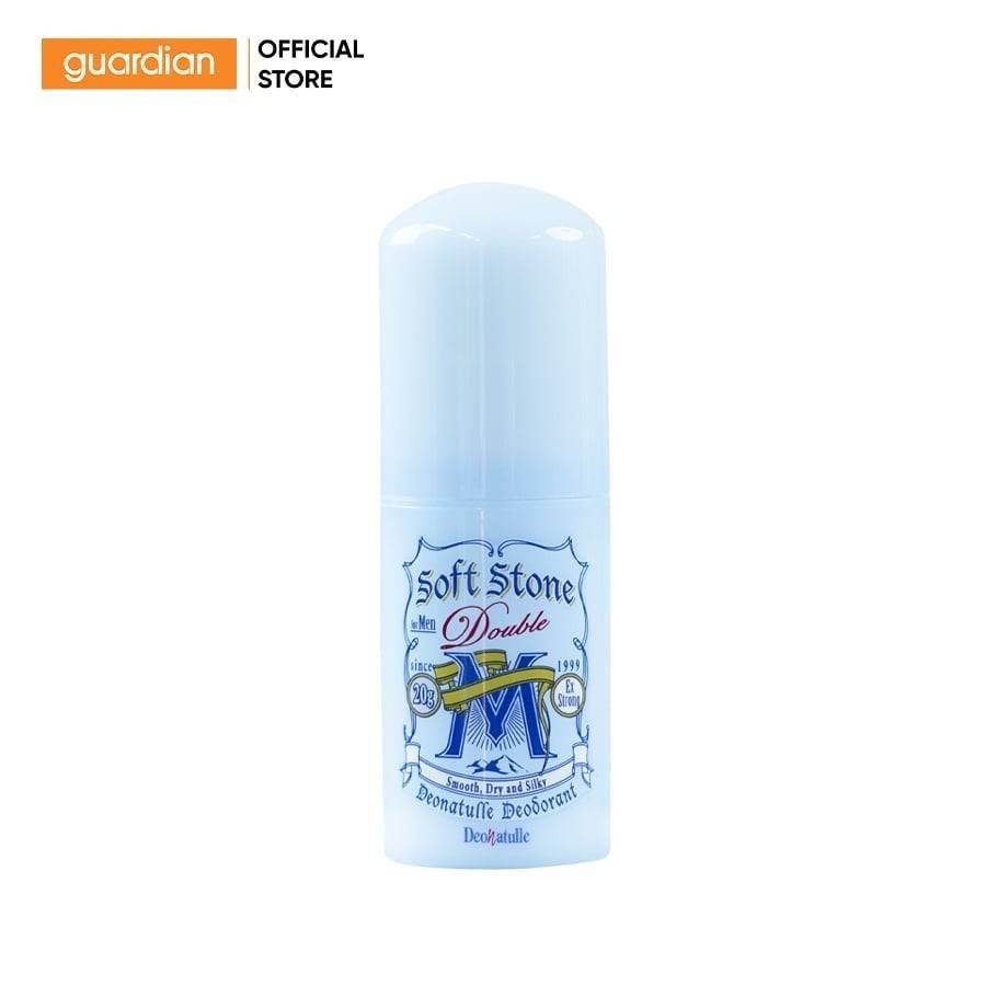 Lăn Khử Mùi Đá Khoáng Dạng Sáp Bạc Hà Deonatulle Soft Stone Double Deodorant For Men Cho Nam 20G