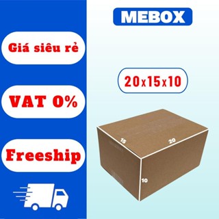 hộp giấy gói hàng thùng carton 20x15x10 bộ 100