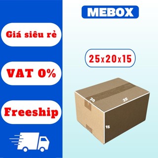 thùng carton đóng hàng 25x20x15 bộ 50 hộp cứng cáp