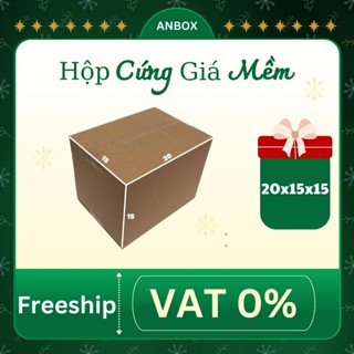 thùng carton gói hàng 20x15x15 bộ 100 cứng cáp