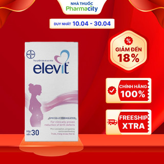 Thực phẩm Elevit bổ sung vitamin và khoáng chất cho bà bầu Bayer HC ( Hộp 30 viên)