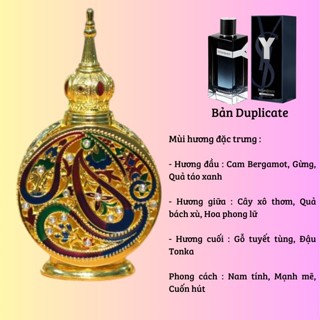 Tinh dầu Nước hoa Dubai Y.S.L Y  lấy cảm hứng từ một người đàn ông mặc sơ mi trắng nam tính, mạnh mẽ và cuốn hút