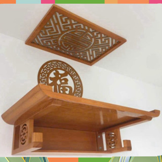 Bàn thờ treo tường bằng gỗ 61,69,81,89,107,127cm giá rẻ
