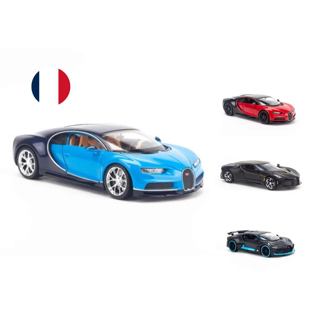 Xe mô hình Bugatti Chiron, Divo, Vision, B GT 1:24