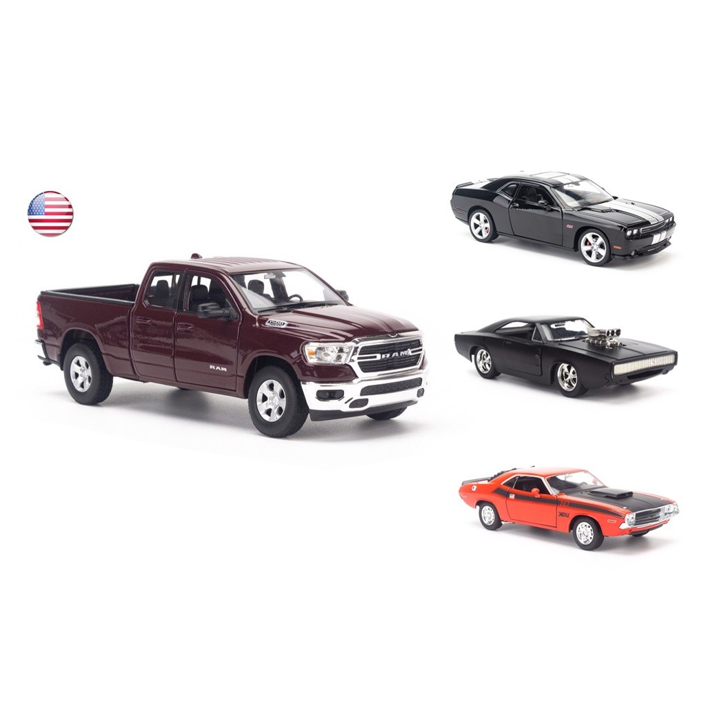 Mô hình ô tô Dodge Challenger, RAM,  Charger 1:24