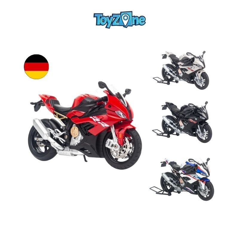 Mô hình xe moto BMW S1000RR, R Nine T Scrambler, R1200GS, R18 1:12