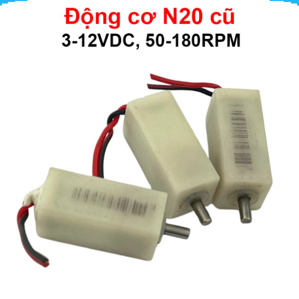 [FLASH SALE] (Hàng cũ) Động cơ giảm tốc N20 điện áp 3-12V , 50-180rpm