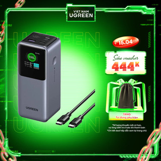 Pin sạc dự phòng Ugreen Nexode 25000mAh-200w/20000mAh-130w/12000mAh-100w | Màn LED | Bảo hành 18 tháng 1 đỏi 1 | 35525B
